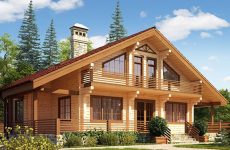 Современные деревянные дома из бруса в стиле модерн