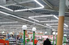 Светодиодные светильники линейные подвесные для торговых залов